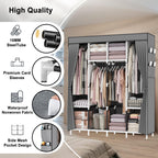 165*165*45CM Canvas Wardrobe