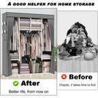 165*165*45CM Canvas Wardrobe