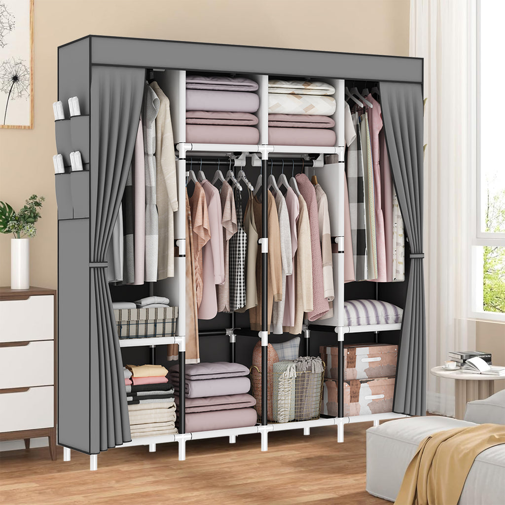 165*165*45CM Canvas Wardrobe