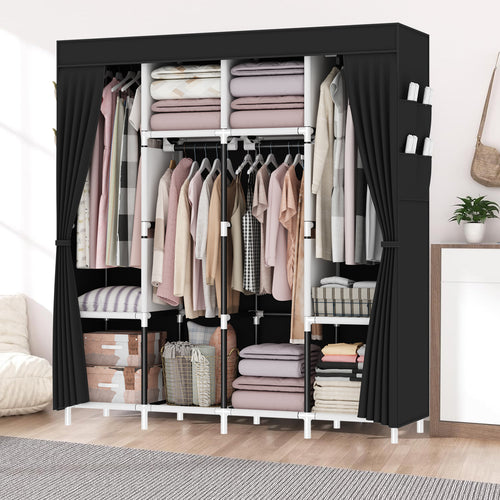 165*165*45CM Canvas Wardrobe